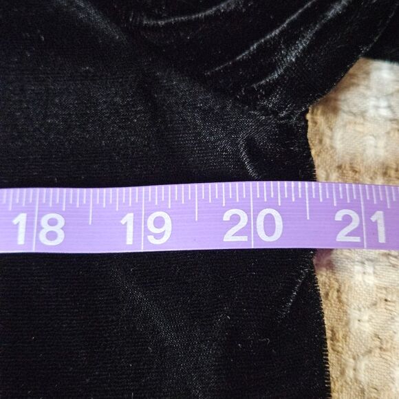 Coldwater Creek Black Velvet Gold Metallic Tapestry Button Front Jacket Blouse - Picture 8 of 10